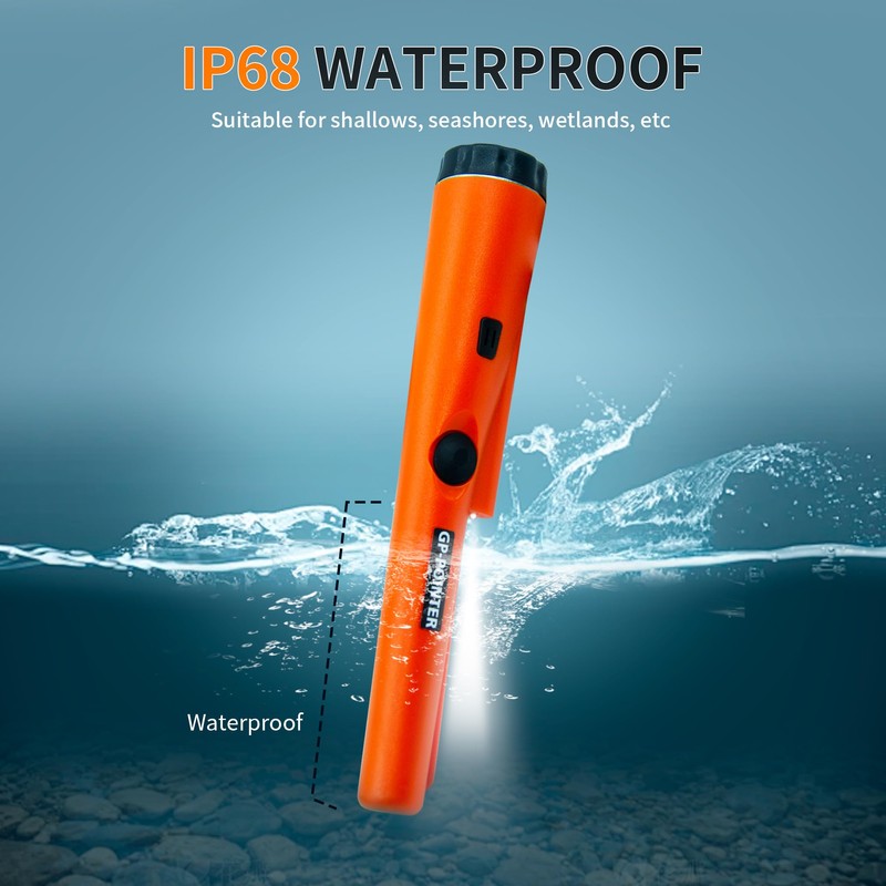 Juniho Metal Detector Pinpointer for Adults & Kids, IP68 Waterproof