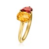 Ross-Simons 1.10 Carat Citrine and .90 Carat Garnet Toi Et