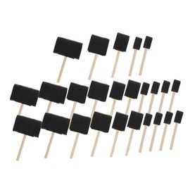 Operitacx 1set Painting Sponge Brush Tack Foam Paintbrushes Sponge Stamp Washable Paint for Scrubbing Sponge Scrubber Cute Small Paint Sponges Bubble Makeup Sponge Net Black 25pcs
