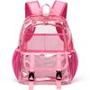 KUI WAN Clear Backpack, Large Clear Bag Heavy Duty PVC