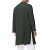 LVCBL Kurta For Men Kaftan Thobe Long Sleeve Casual Linen