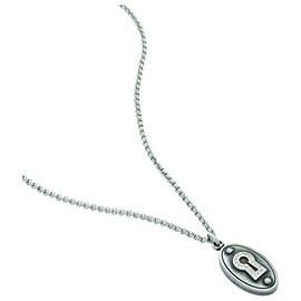 Fossil Ladies' Stainless Steel 40+5cm Necklace with Locker Pendant with Ringstones
