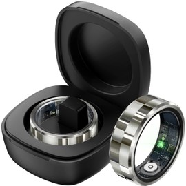 Smart Ring Fitness Tracker Heart Rate Monitor Sleep Tracker TikTok Controller Fitness Rings Blood Pressure Pedometer Calories Step Counter Health Smart Rings for Women Men with Charging Case