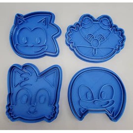 Sonic Knuckles the Hedgehog Cookie Cutter & Stamp