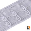Stadux Curtain Hooks Plastic White Pack of 100, 2.8x1.2cm, Premium