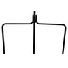 BestNest Erva Wrought Iron Four Arm Shepherd Hook, Black, 92”H