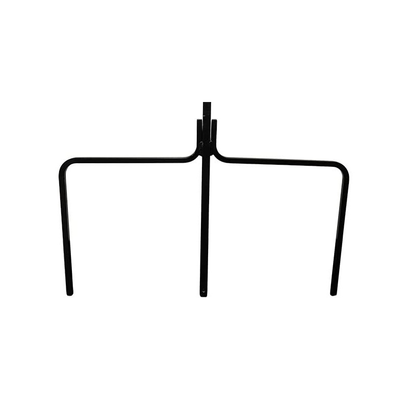 BestNest Erva Wrought Iron Four Arm Shepherd Hook, Black, 92”H