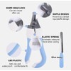 Blue Pet Nail Clipper with File Stainless steel nail clipper