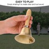 Bass Handbell Call Bell with Wooden Handle for Evening School