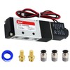 RIH Pneumatics Solenoid Valve 4V210-08 12V/24V/110V Series Single Coil Pilot-Operated