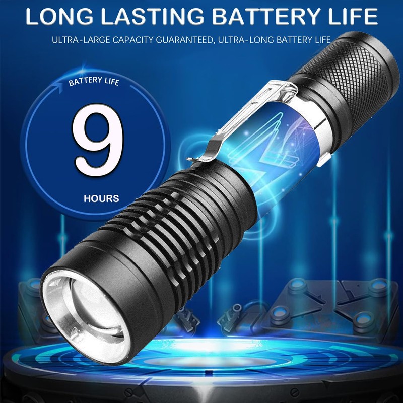 LIAISIMI Diving Torch Professional Bright Waterproof Safety Underwater Lamp 3
