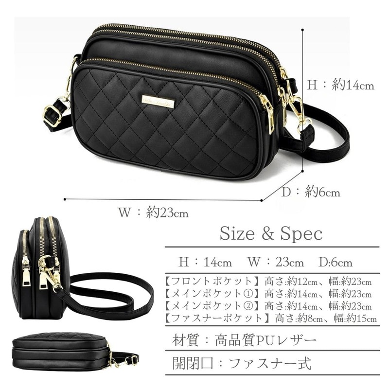 SHARE ITEMS Women's Shoulder Bag, Small, Second Bag, Stylish, Cute,