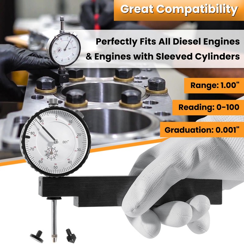 6434 Sleeve Height and Counter Bore Gauge for All Diesel