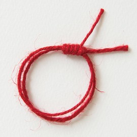 JUR-R1 Wrapping Ribbon, Jute Rope, Red - 1 Roll