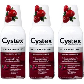Cystex (Pack of 3) Cystex Urinary Health Maintenance Cranberry 7.6 Fl Oz Each Fresh