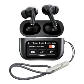 Audfonos In-ear Inalmbricos Keluona A9 Pro Negro Con Bluetooth, Control De Cmara, Cambio De Fondo De Pantalla Y Likes En Video R9                     