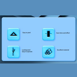 1.2‑3.3mm Cable Tube Stripper with 12 Replaceable Blades, Fiber Optic Slitter Buffer Loose Tube Slitter Mid Span Cable Cutting Splicing Tool, Tungsten Steel Blades