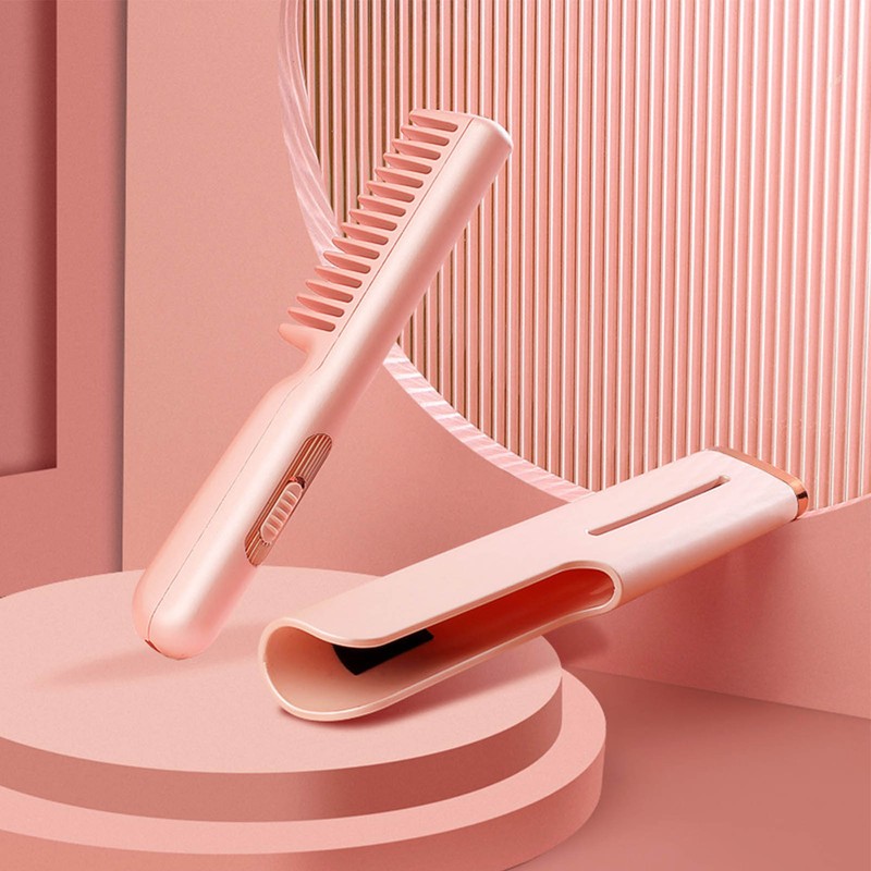 USB Hair Straightener Comb Multifunction Dual Use Portable Electric Hair