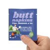 Butt Napkins - Water-Based Flushable Wipes, Individually Wrapped, For On-The-Go