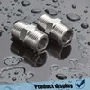 2 Pack Shower Hose Extension 1/2" to 1/2" Chrome Hex