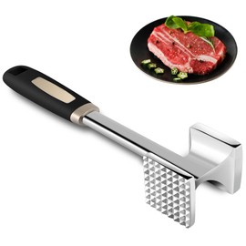 Gowkeey Meat Tenderizer, Double Sided Meat Tenderizer, Meat Tenderizer, Cutlet Tenderiser, Dishwasher Safe, for Steak, Cutlet, Beef, Chicken, Pork