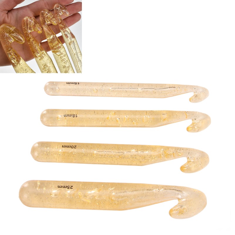 Large Crochet Hooks Plastic Weaving Knitting Crochet Hook Tools for