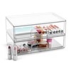 Sorbus Acrylic Storage Containers - 2 Pack, Stackable Storage Bins