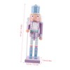Christmas Nutcracker: Purple Christmas Nutcracker Figure, 25cm Nutcracker Christmas Decorations,