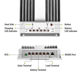 Newpowa MPPT Solar Charge Controller 12v/24v Solar Panel Controller with Tracking Charge Solar Regulator Charge Controller Multiple Load Control Modes
