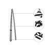 Allegra K Striped Necktie, Narrow Tie, 2.0 inches (5 cm),