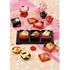 Tatsumiya 57018 Hospitality Mini Bowl with Delicacies, Black, Size: Approx.