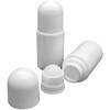 Gowxs 2 Pcs White Empty Refillable Roll On Bottles Roller