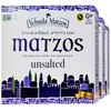 Yehuda Unsalted Matzo Thins, 10.5oz (3 Pack) Airy, Crisp &