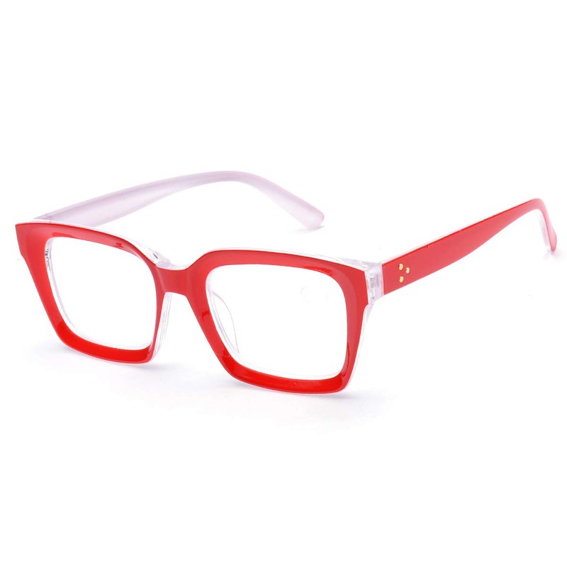 ZUVGEES Retro Style Blue Light Blocking Reading Glasses Big Eyeglass