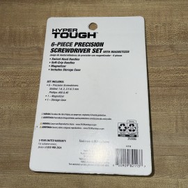 Hyper Tough 6 Pieces Precision Screwdriver Set