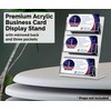 Multi Slot Business Card Display Holds 3.5" x 2" Appointment