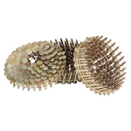 kimllier 7200 Count Coil Siding Nail Full Round Head Wire Collated Coil 15-Degree 3/4-Inch x .120-Inch Smooth Shank Electro Galvanized Coil Roofing Nails