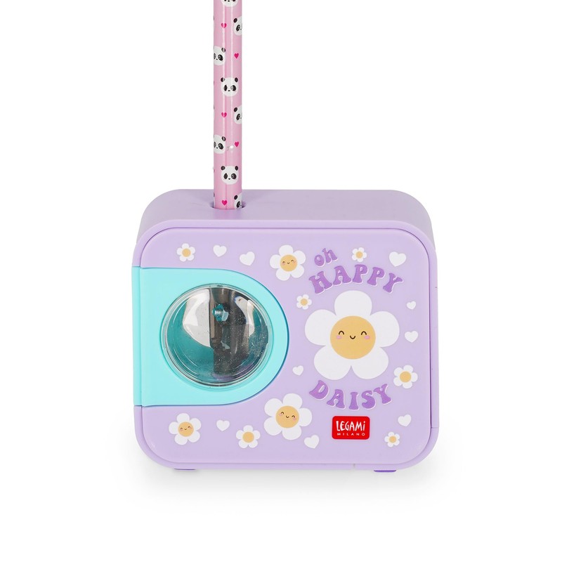 Legami - Temperino Elettrico Top of the Tip, Tema Daisy,