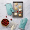 KitchenAid Asteroid Oven Mitt 2-Pack Set, Aqua, 7 inch x12.5