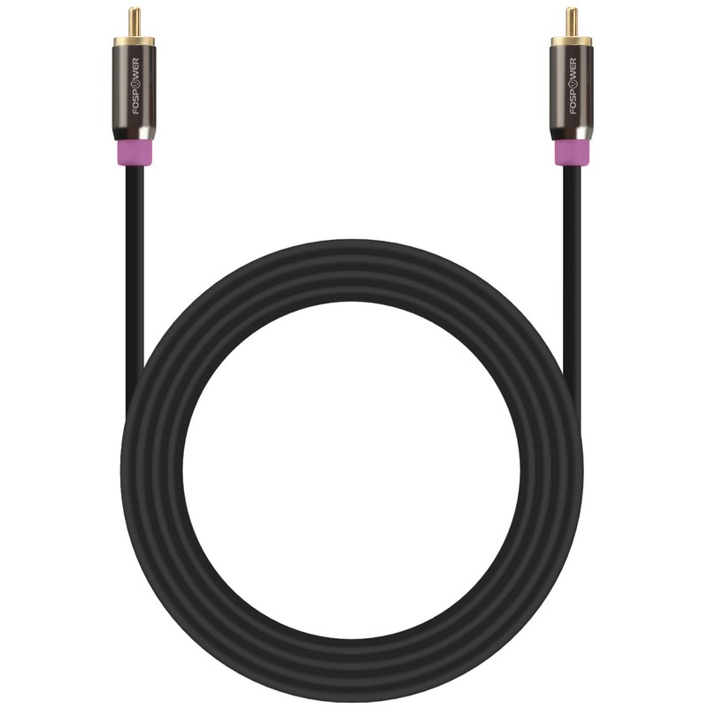 FosPower Subwoofer Cable (15 FT) RCA to RCA Audio Stereo