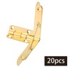 Asixx Hinge, Box Hinges, 20pcs 90¡ã Angle Support Spring Hinge