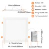 Vtuik 4 Pack 11 inch 24W Dimmable Square LED Recessed