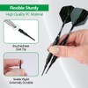 Pack of 200 Dart Tips, Plastic, Black, 2BA Thread Dart