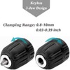 Mesee 0.8-10mm Keyless Drill Chuck Adapter Mount 3/8-24UNF Quick Release