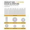 25Pcs Diamond Grinder Bit and Cutting Wheel Set for Dremel,