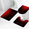 AAtter 4 Piece Red and Black Shower Curtain Set Get