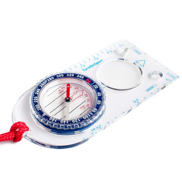 Orienteering Compass - Hiking Backpacking Compass - Advanced Scout Compass Camping and Navigation - Boy Scout Compass Kids - Childrens Compasses for Map Reading - Baseplate Compass Survival
