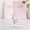 SAFIGLE White Ceramic Jewelry Dish Elephant Shape Jewelry Holder Tray