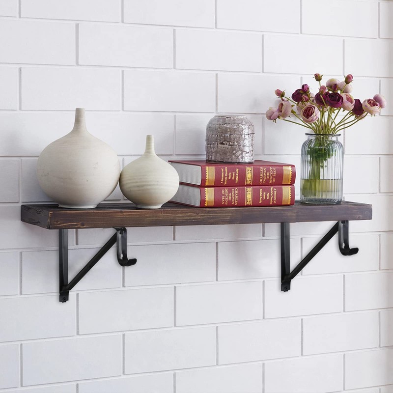 HOME MASTER HARDWARE Heavy Duty Closet Shelf Rod Brackets, Wall
