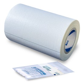 PETTIST Ear Tape for Dogs 1 Pack with Dog Ear Cleaner Cotton Swabs, Self Adhesive Cotton Tape for Dog Ear Protection and Support, Ear Care Set for Dogs (3.0 inch (75 mm))